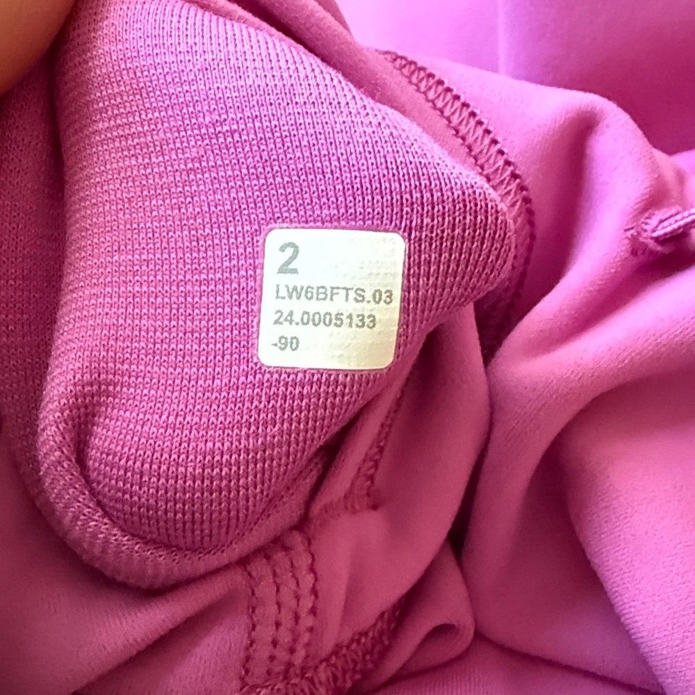 lululemon Women's Wunder Train Leggings 21" Inseam Size 2 Pow Pink Tone - Picture 3 of 6